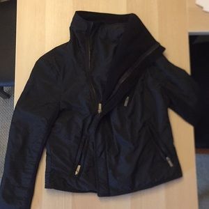 BCBGMAXAZRIA Black rain jacket